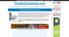 Desktop Screenshot of contarcaracteres.com
